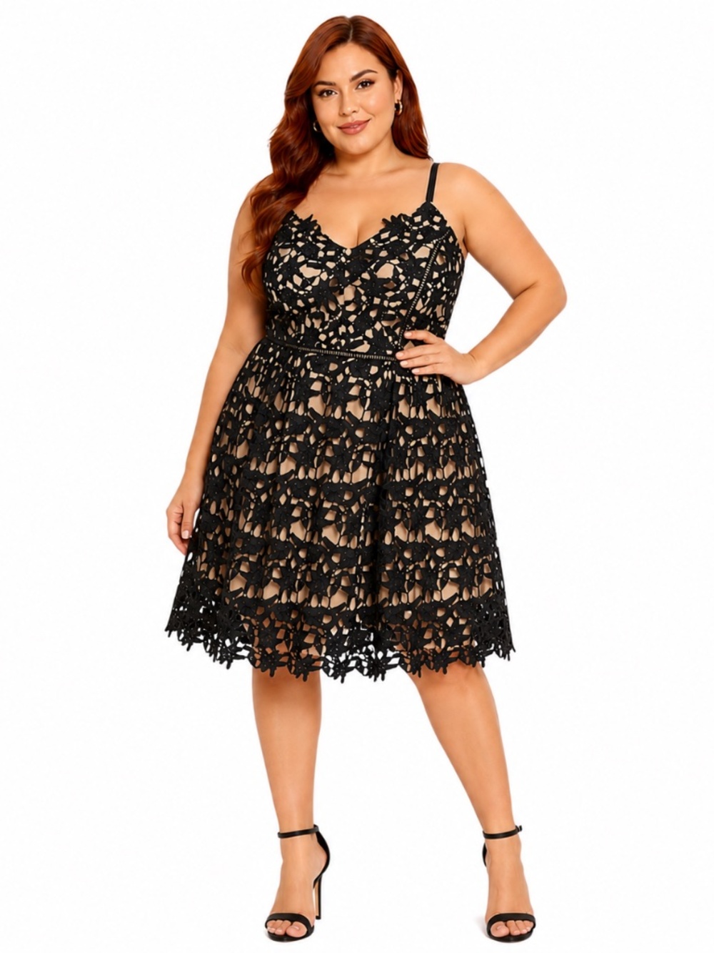 City Chic - So Fancy Crochet Lace Dress‎
